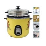 Kiam Rice Cooker Full Body 1.8 Ltr - Double pot (SS & Non Stick Pot)- SFB-5702